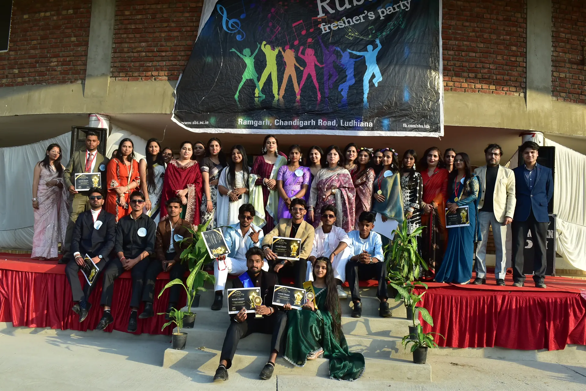 Annual cultural fest / stage performance โ wide shot