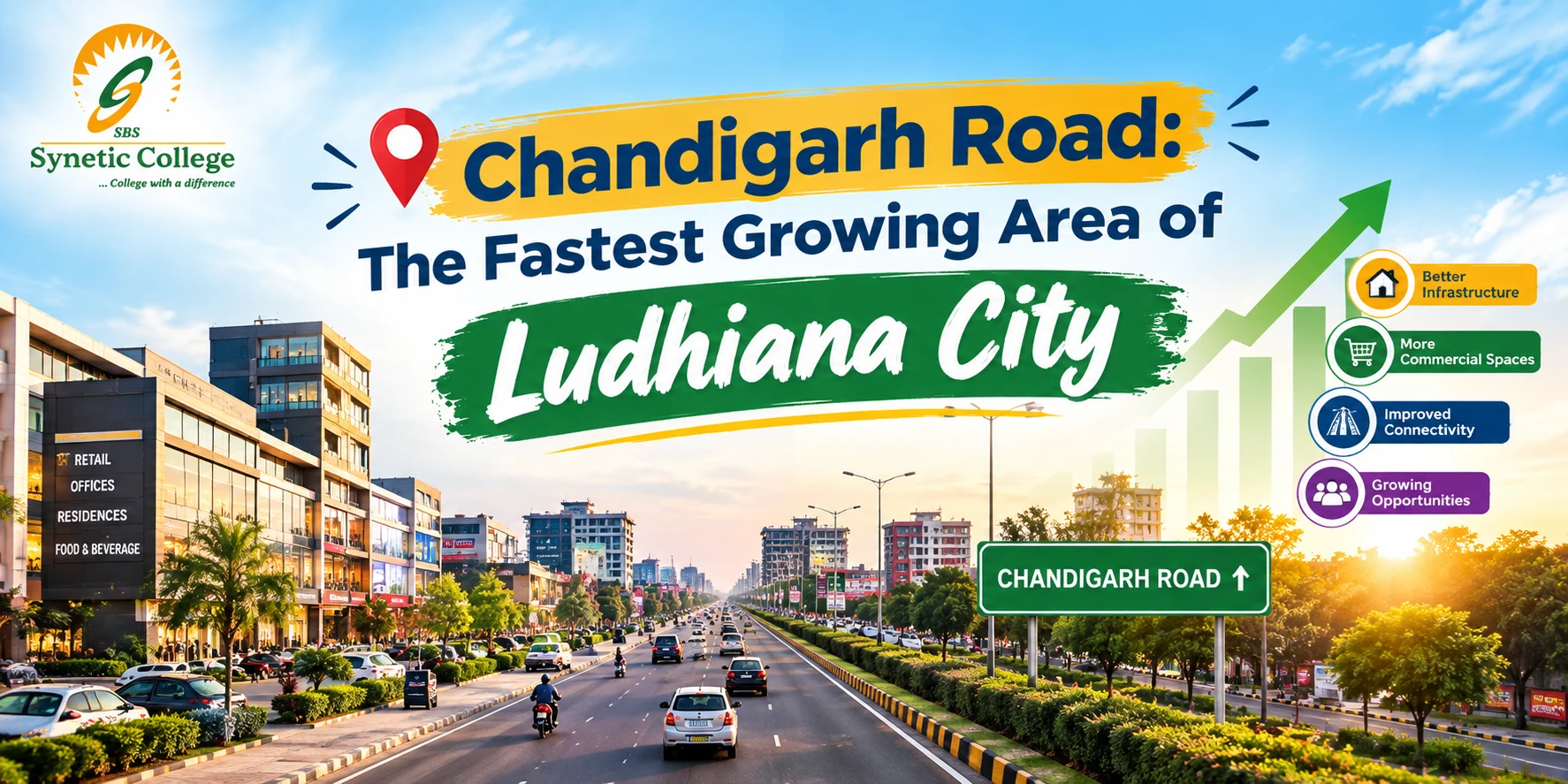 Chandigarh Road: The Fastest Growing Area of Ludhiana City, and Where SBS Sits at Its Heart