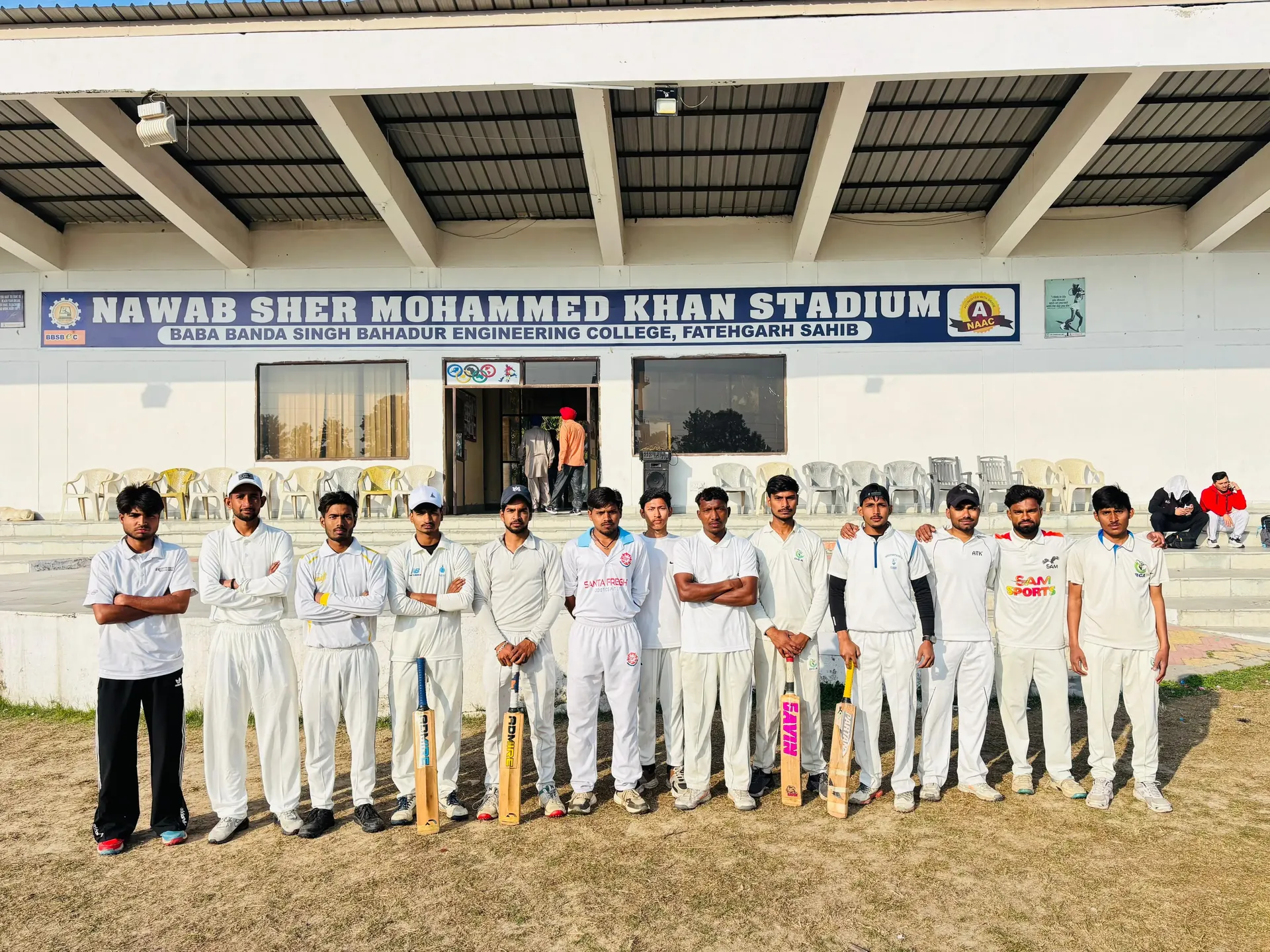 Sports team โ football / cricket / basketball on field