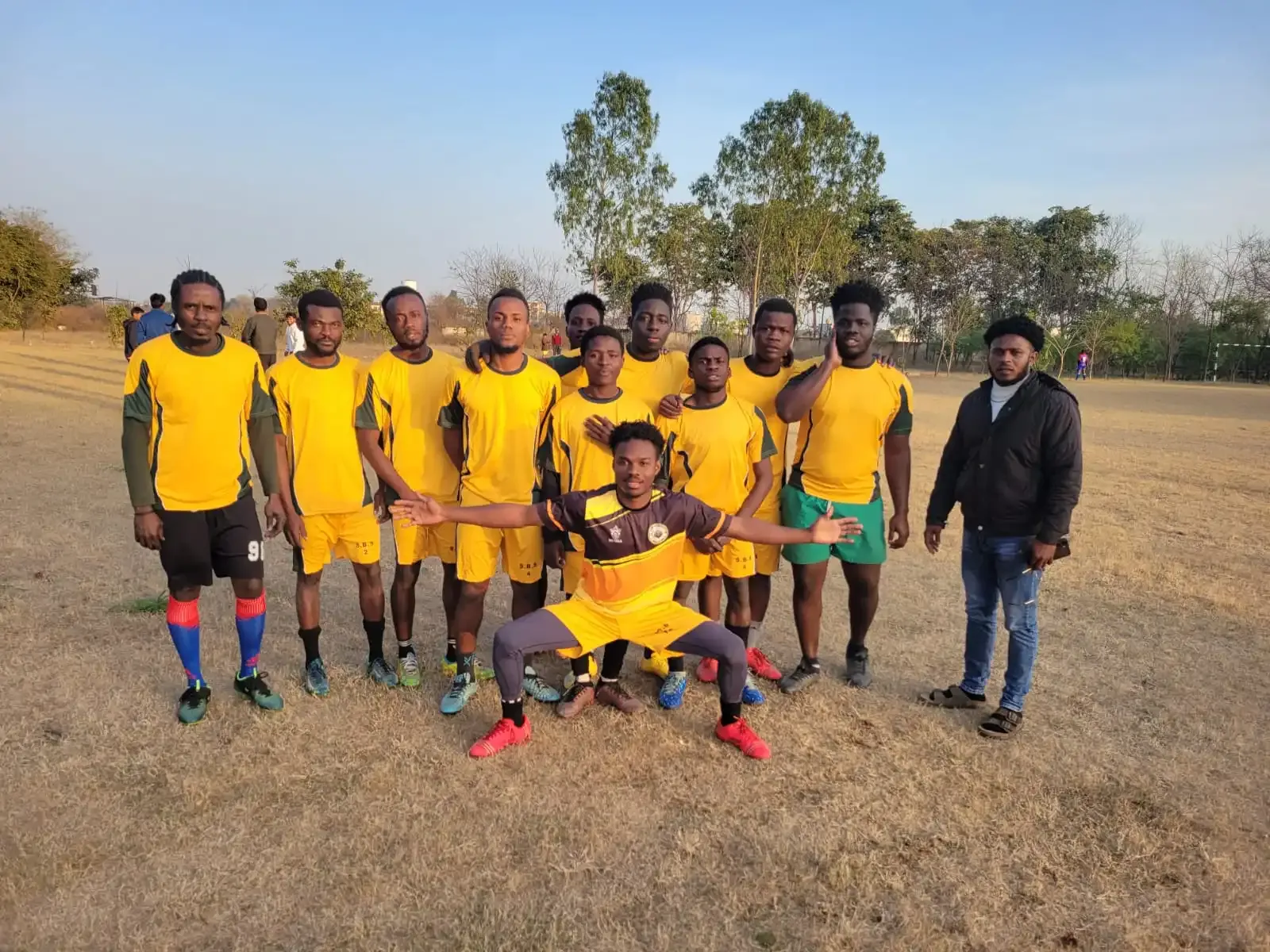 Sports tournament โ trophy handover / team celebration